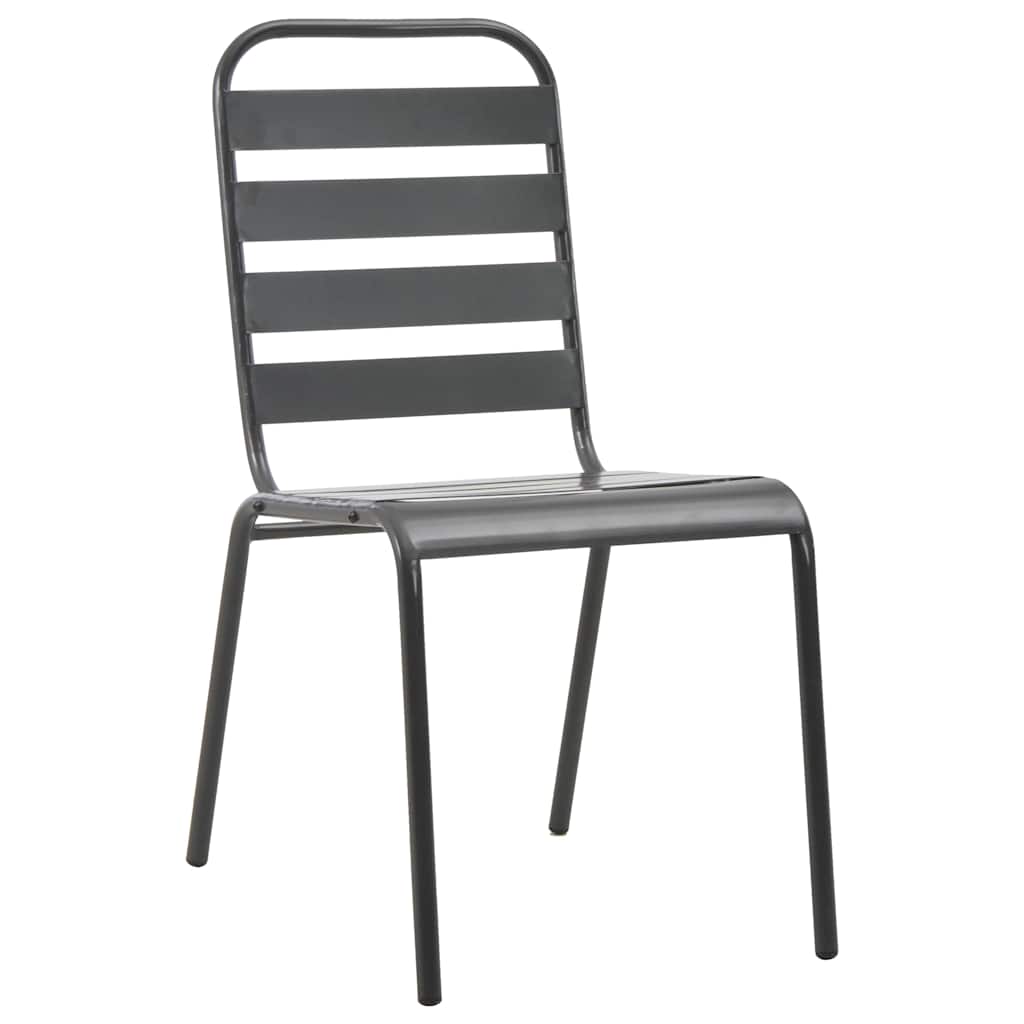 vidaXL Garten Essgruppe 7 pcs Anthrazit Stahl