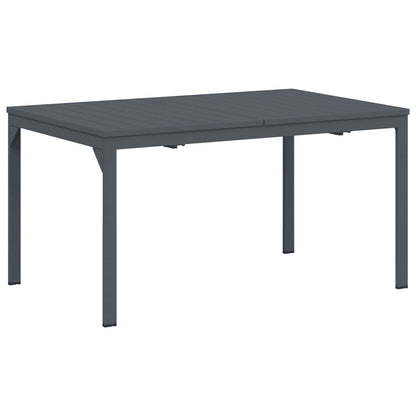 vidaXL Garten Essgruppe 9 pcs Anthrazit Pulverbeschichteter Stahl
