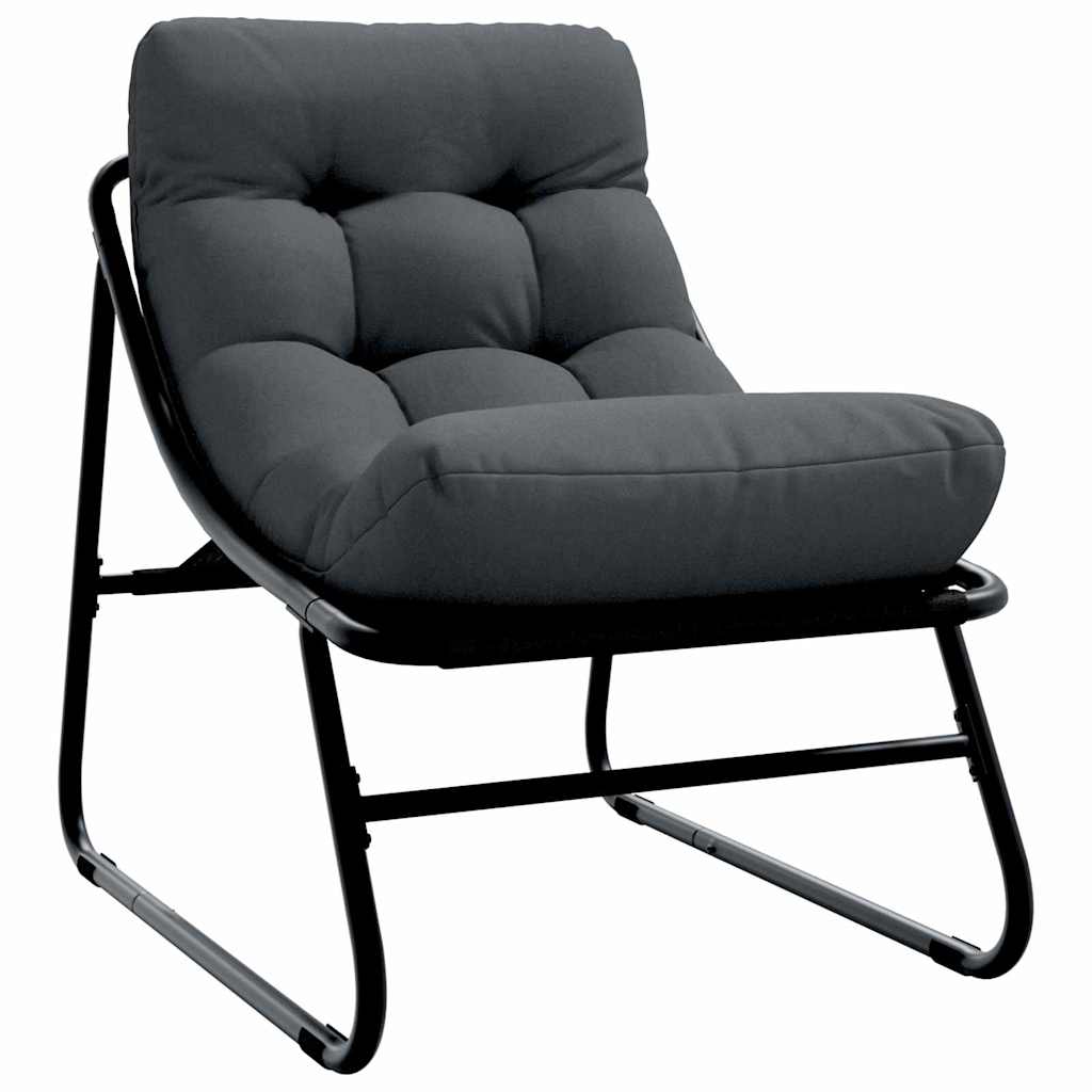 vidaXL Garten Essgruppe 5 pcs Schwarz Stahl