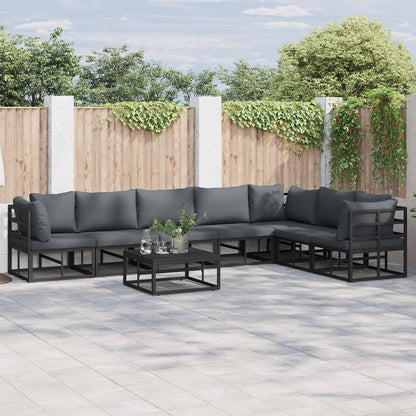 vidaXL Ensemble de canapés de jardin avec coussins 7 pcs