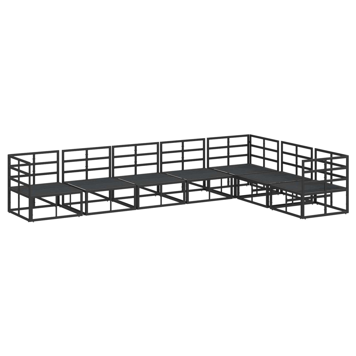 vidaXL Ensemble de canapés de jardin avec coussins 7 pcs