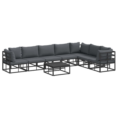 vidaXL Salon de jardin avec coussins 8 pcs