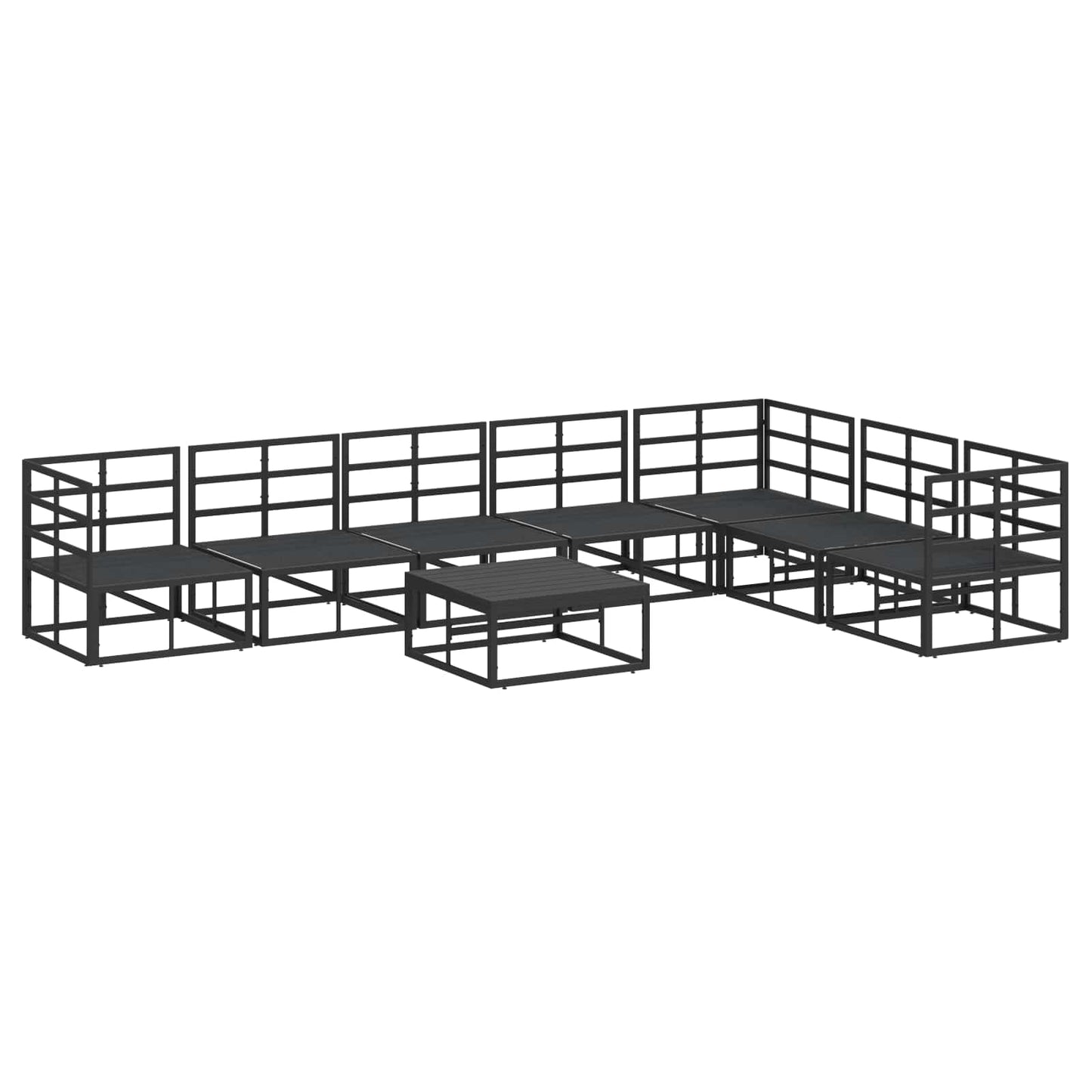 vidaXL Salon de jardin avec coussins 8 pcs