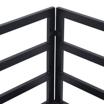 vidaXL Ensemble de canapés de jardin avec coussins 10 pcs Aluminium noir
