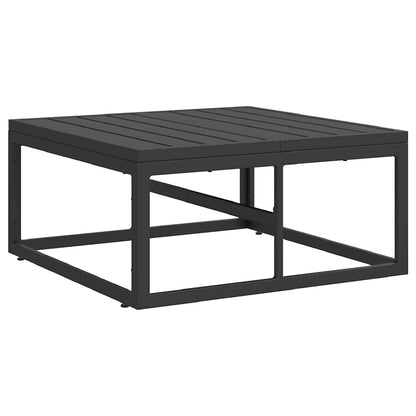 vidaXL Salon de jardin avec coussins 11 pcs Aluminium noir