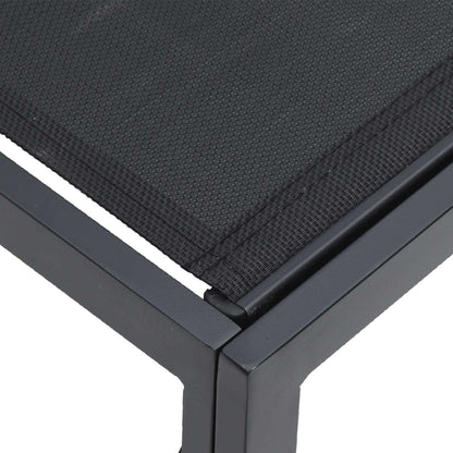 vidaXL Gartensofa-set mit Kissen 10 pcs Schwarz Aluminium