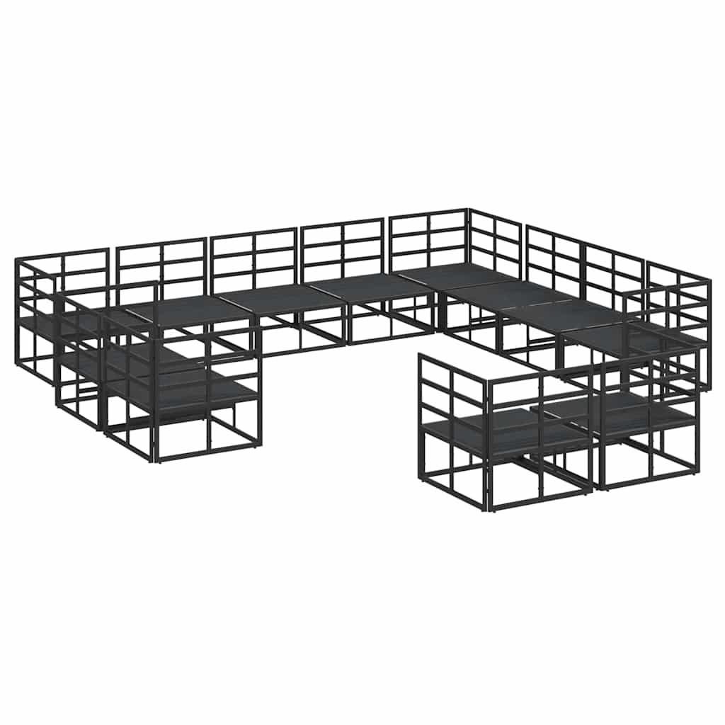 vidaXL Salon de jardin avec coussins 12 pcs