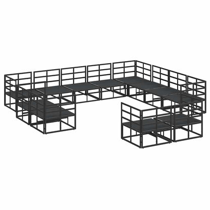 vidaXL Salon de jardin avec coussins 12 pcs
