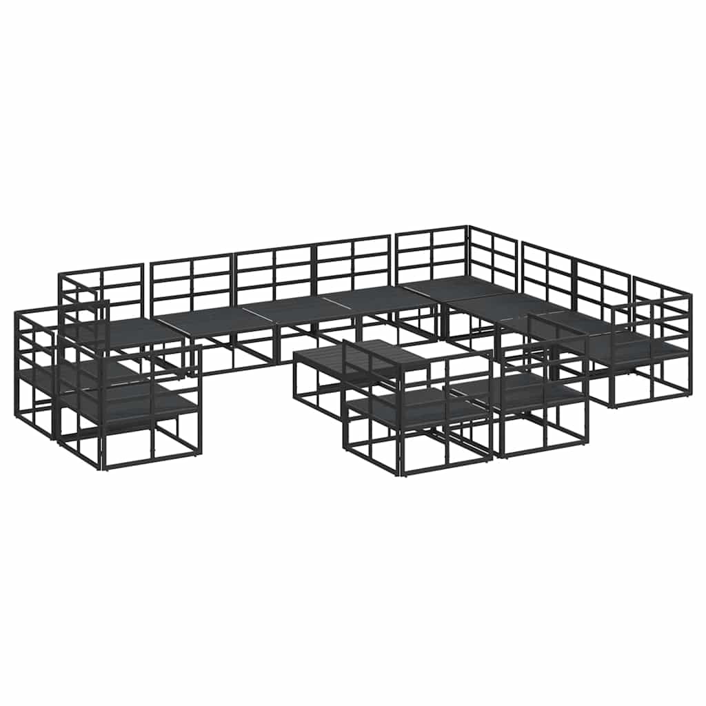 vidaXL Ensemble de canapés de jardin avec coussins 13 pcs