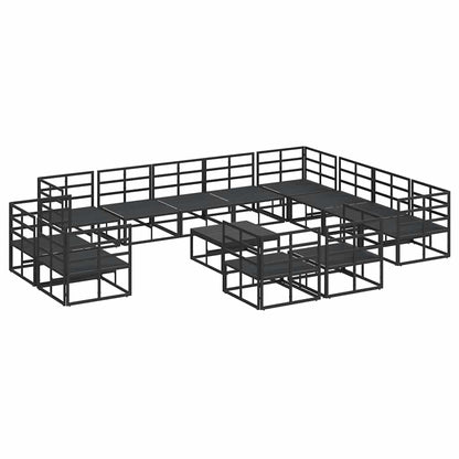 vidaXL Ensemble de canapés de jardin avec coussins 13 pcs