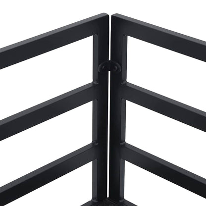 vidaXL Salon de jardin avec coussins 14 pcs Noir Aluminium