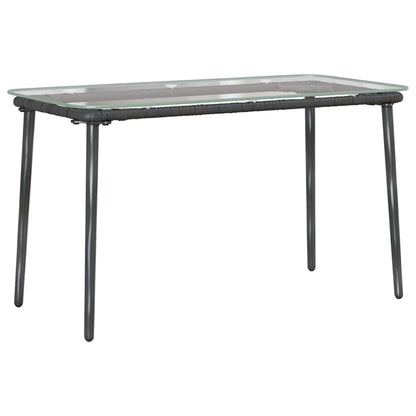 vidaXL Salon de jardin avec coussins 4 pcs Noir et crème Résine tressée
