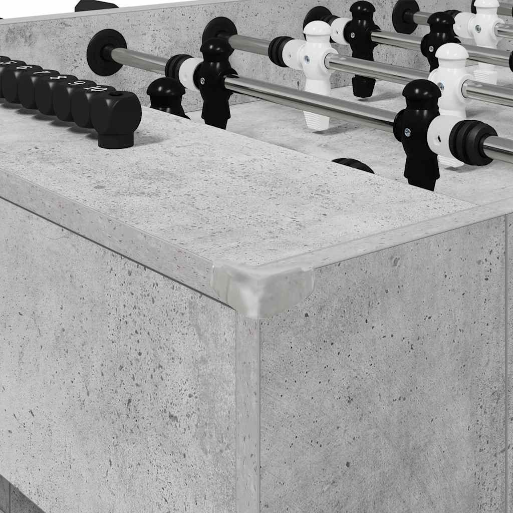 vidaXL Fußballtisch Beton Grau 146,5 x 74 x 85 cm Holzwerkstoff
