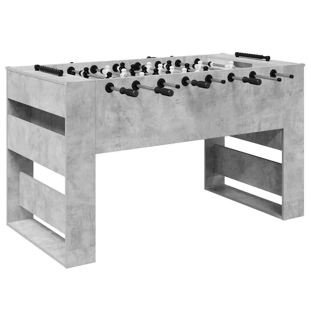 vidaXL Fußballtisch Beton Grau 146,5 x 74 x 85 cm Holzwerkstoff