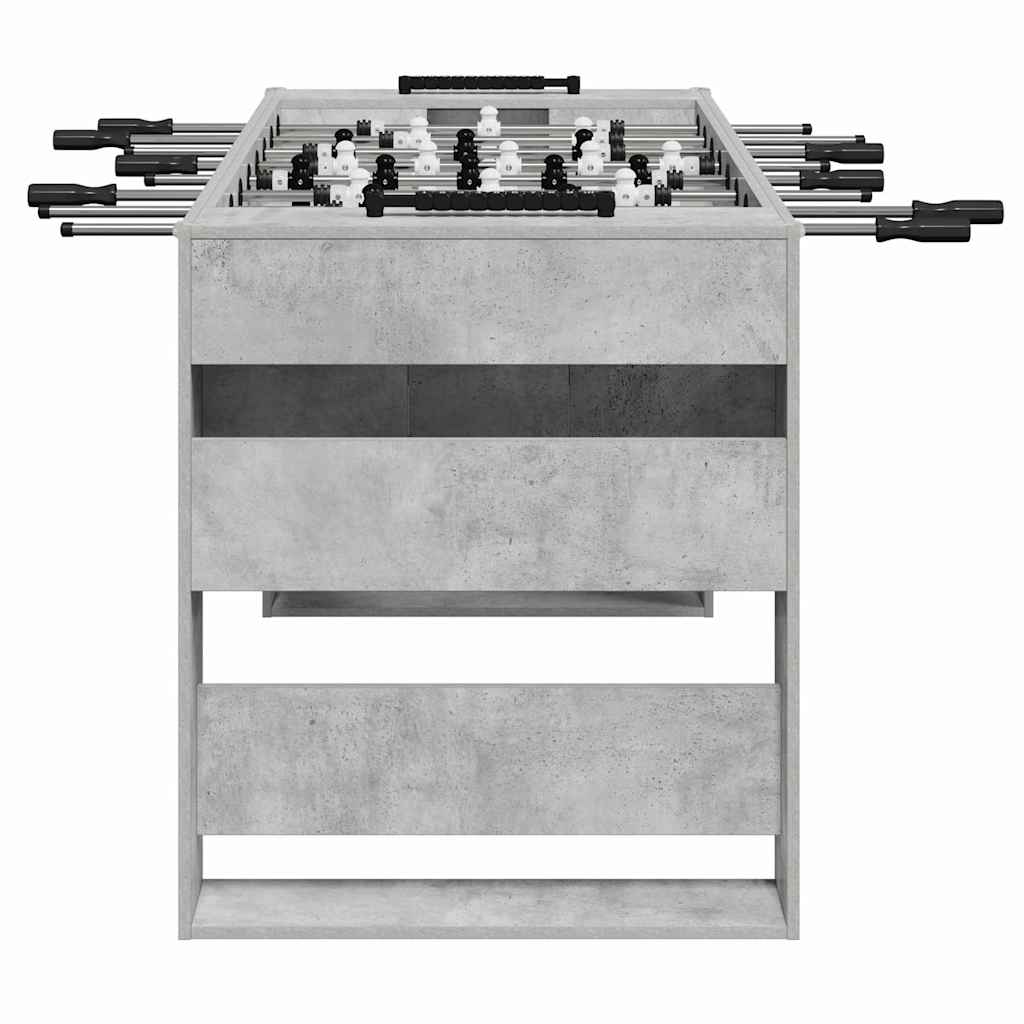 vidaXL Fußballtisch Beton Grau 146,5 x 74 x 85 cm Holzwerkstoff