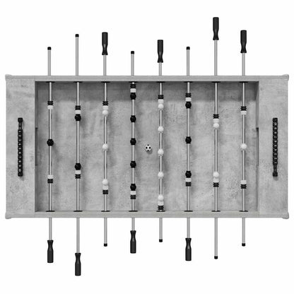 vidaXL Fußballtisch Beton Grau 146,5 x 74 x 85 cm Holzwerkstoff