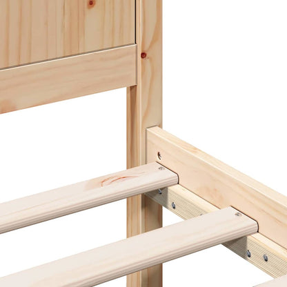 Bettgestell Braun 120 x 200 cm Massivholz Kiefer