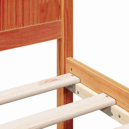 Bettgestell Braun 90 x 200 cm Massivholz Kiefer