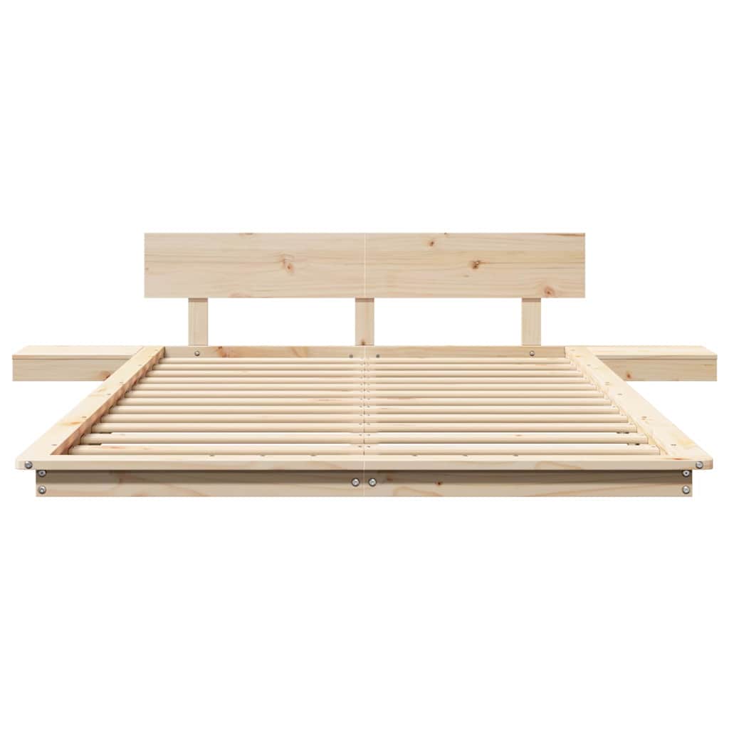 Bettgestell Braun 135 x 190 cm Holz