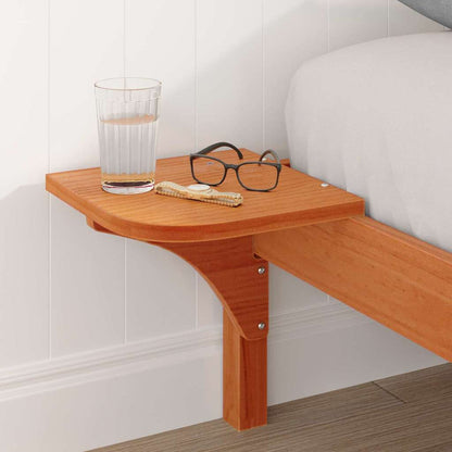 Bettrahmen Wachsbraun 140 x 190 cm Massives Kiefernholz