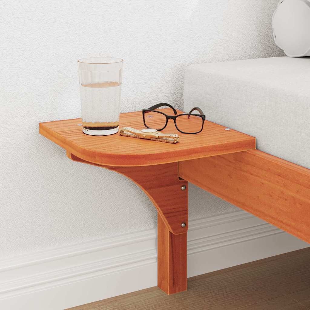 Bettrahmen Wachsbraun 75 x 190 cm Massives Kiefernholz