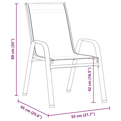 Garten Essgruppe 9 pcs Braun und Schwarz