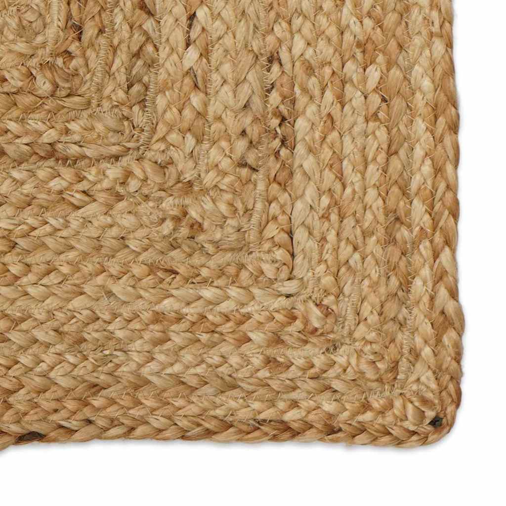 vidaXL Tapis de zone Beige 200 x 200 cm Jute