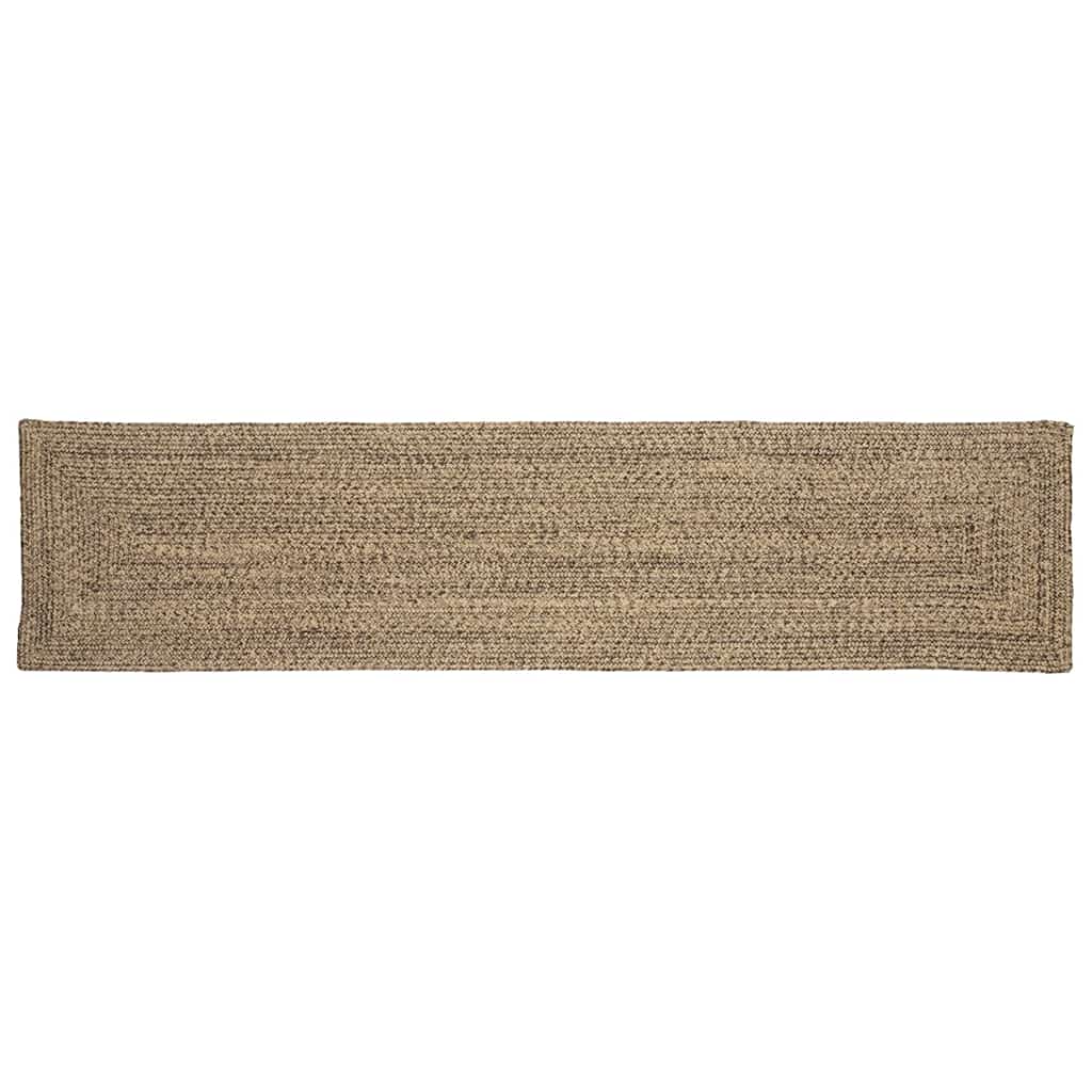 vidaXL Bereichsteppiche Natürlich und Schwarz 60 x 300 cm Jute