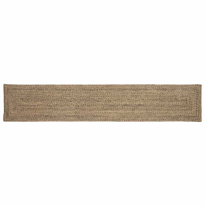 vidaXL Bereichsteppiche Natürlich und Schwarz 80 x 400 cm Jute