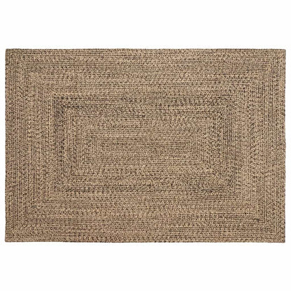 vidaXL Bereichsteppiche Natürlich und Schwarz 140 x 200 cm Jute