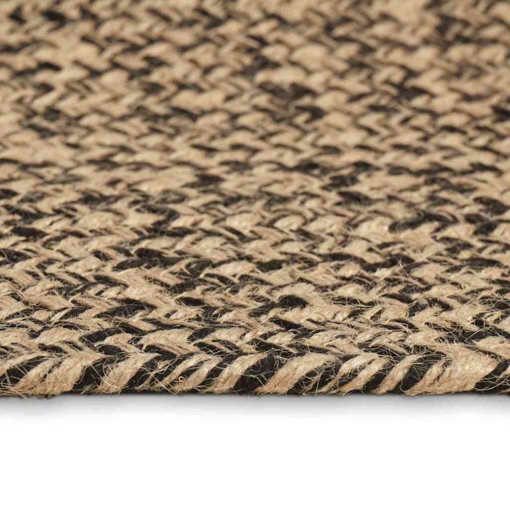 vidaXL Bereichsteppiche Natürlich und Schwarz 160 x 230 cm Jute