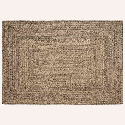 vidaXL Bereichsteppiche Natürlich und Schwarz 200 x 290 cm Jute