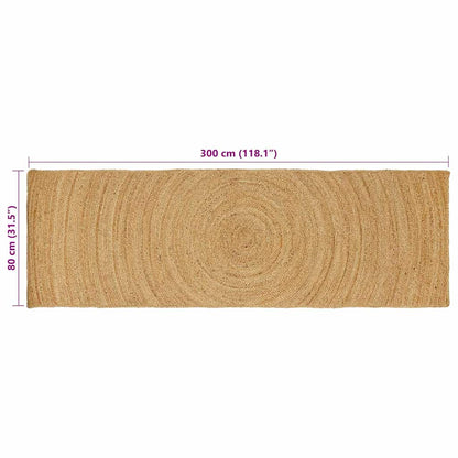 vidaXL Bereichsteppiche Rechtwinklig Braun 80 x 300 cm Jute