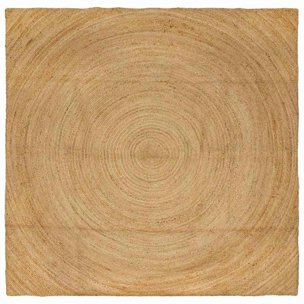 vidaXL Bereichsteppiche Quadratisch Braun 300 x 300 cm Jute