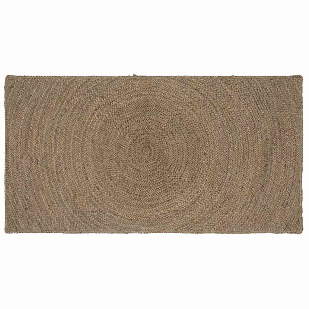 vidaXL Bereichsteppiche Rechtwinklig Grau 60 x 110 cm Jute