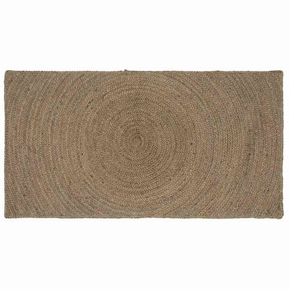 vidaXL Bereichsteppiche Rechtwinklig Grau 60 x 110 cm Jute