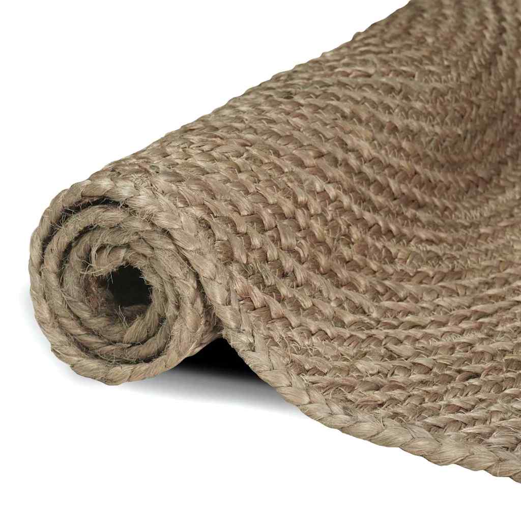 vidaXL Bereichsteppiche Quadratisch Grau 120 x 120 cm Jute