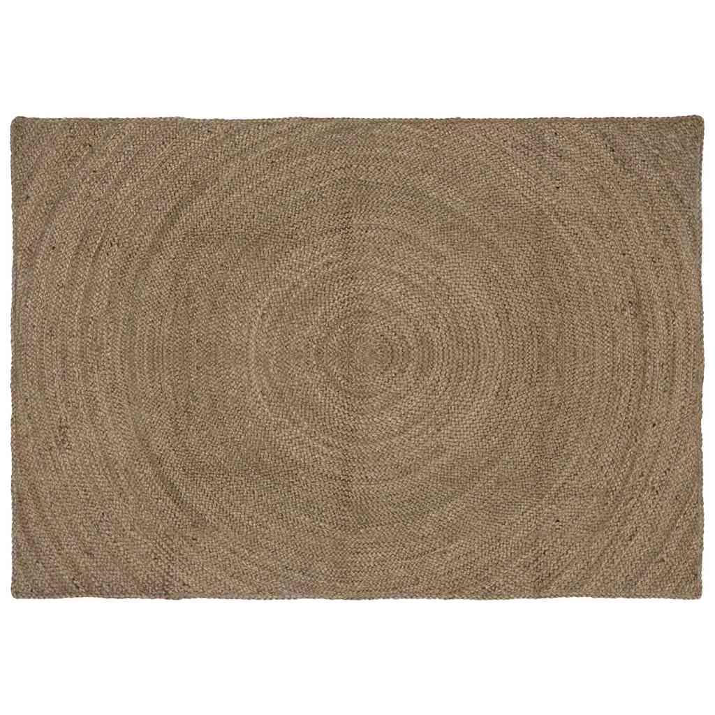 vidaXL Bereichsteppiche Rechtwinklig Grau 120 x 170 cm Jute