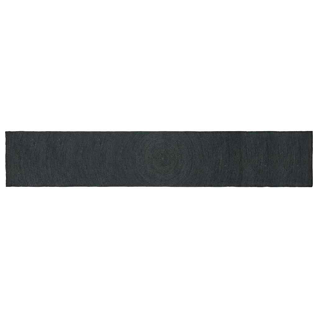 vidaXL Bereichsteppiche Rechtwinklig Dunkelgrau 60 x 400 cm Jute