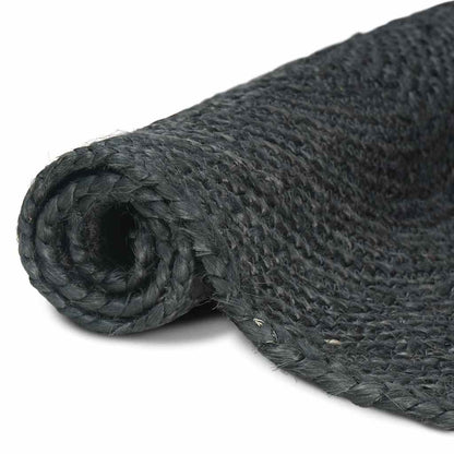 vidaXL Bereichsteppiche Rechtwinklig Dunkelgrau 100 x 200 cm Jute