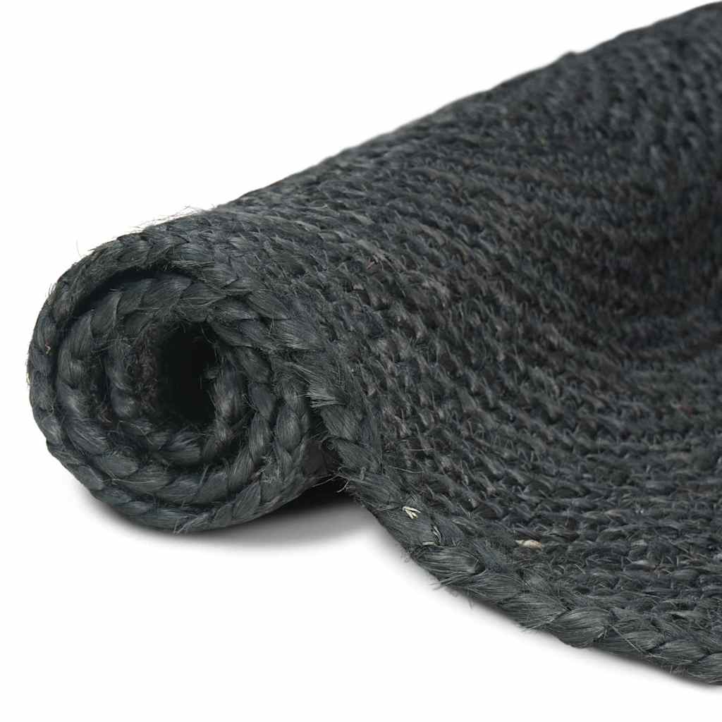 vidaXL Bereichsteppiche Quadratisch Dunkelgrau 160 x 160 cm Jute