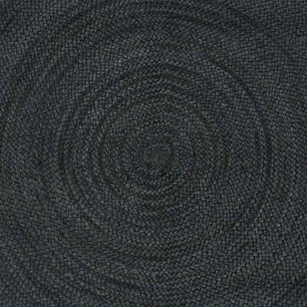 Bereichsteppiche Quadratisch Dunkelgrau 200 x 200 cm Jute