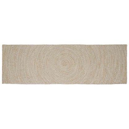 vidaXL Bereichsteppiche Natürlich und Weiß 60 x 200 cm Jute