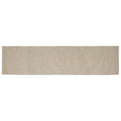 Bereichsteppiche Natürlich und Weiß 60 x 400 cm Jute