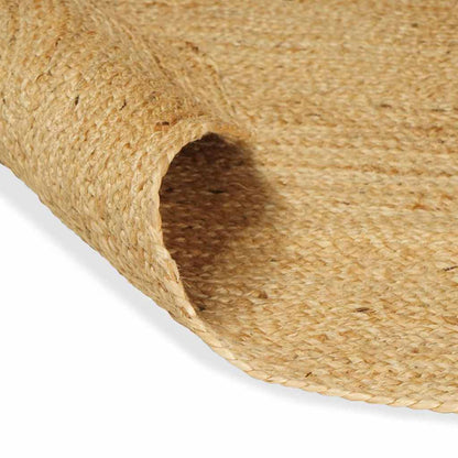 vidaXL Tapis de zone ovale naturel 152 x 245 cm Jute