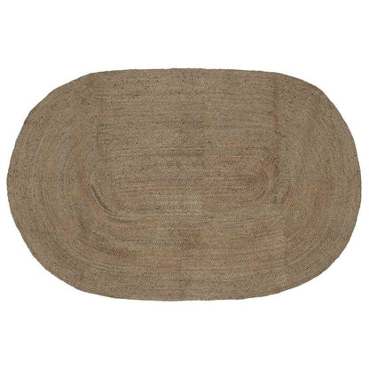 Bereichsteppiche Oval Grau 152 x 245 cm Jute
