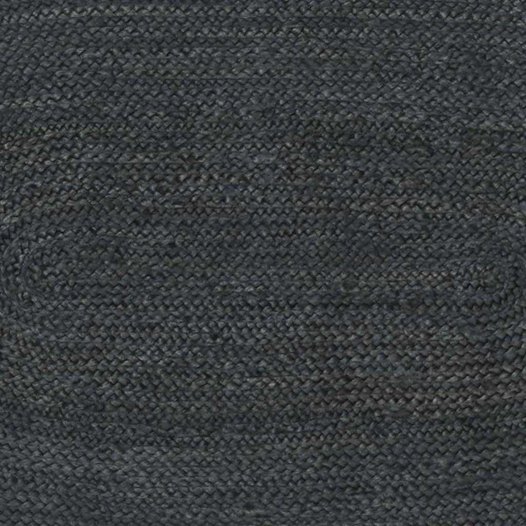 vidaXL Tapis de salon ovales Noir 100 x 152 cm Jute