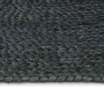 Bereichsteppiche Oval Schwarz 152 x 245 cm Jute