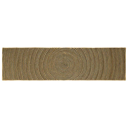 vidaXL Teppich Natürlich und Schwarz 80 x 300 cm Jute