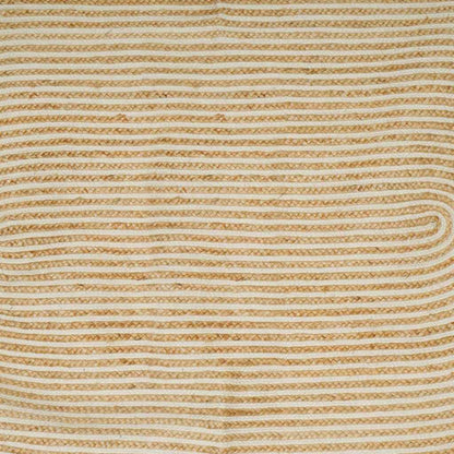 vidaXL Teppich Natürlich und Weiß 152 x 245 cm Jute